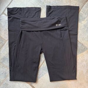 Bebe Sport‎ Y2K 2000s Black Flare Boot Cut Yoga Pants Size Small Vintage